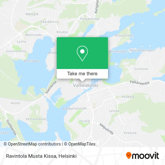 Ravintola Musta Kissa map