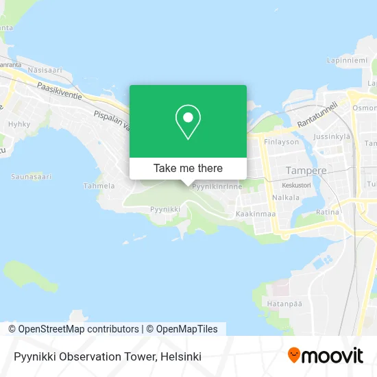 Pyynikki Observation Tower map