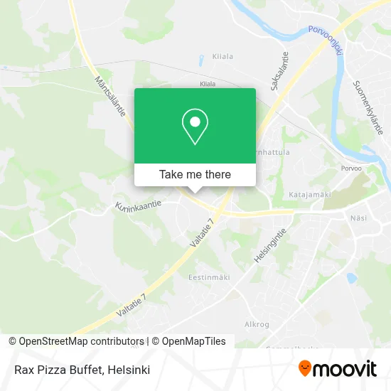Rax Pizza Buffet map
