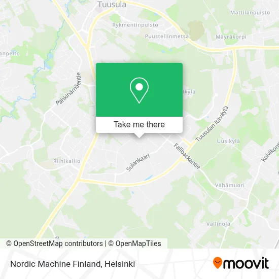 Nordic Machine Finland map