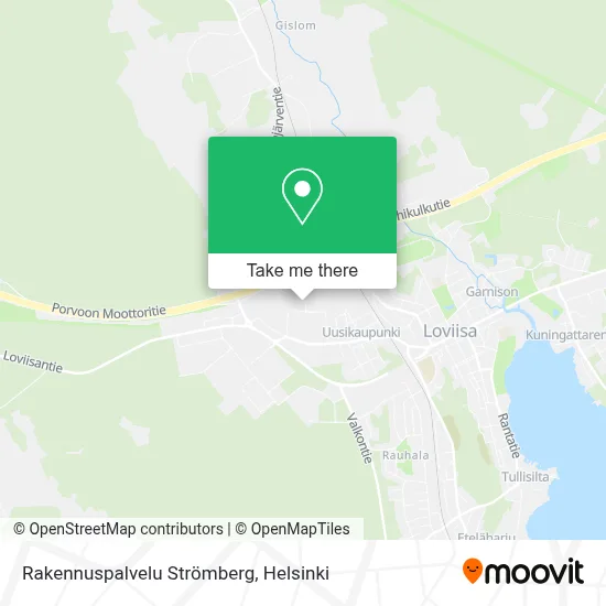 Rakennuspalvelu Strömberg map