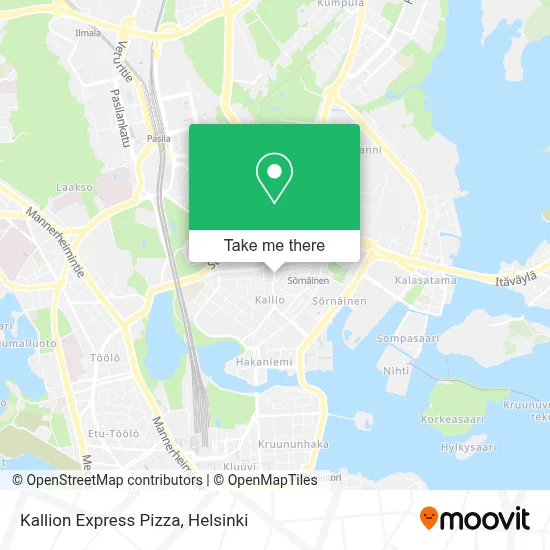 Kallion Express Pizza map