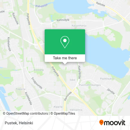 Pustek map