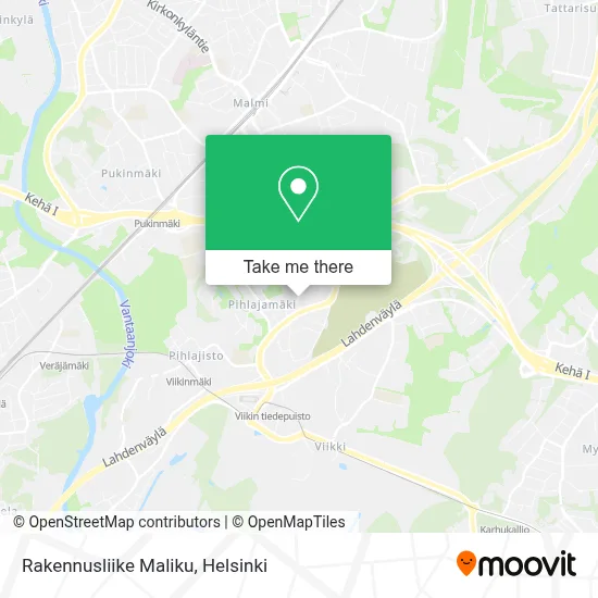 Rakennusliike Maliku map