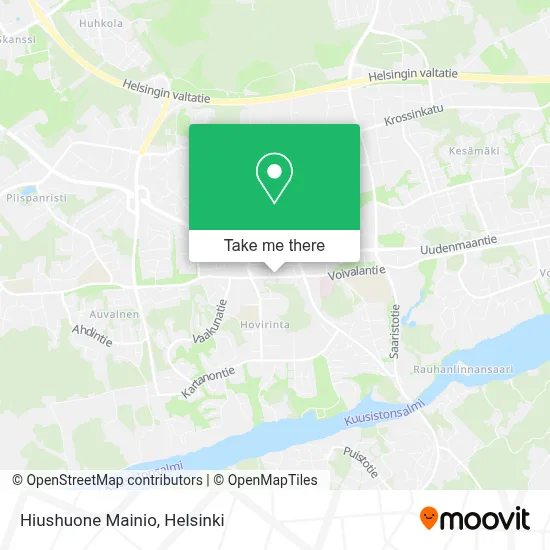 Hiushuone Mainio map