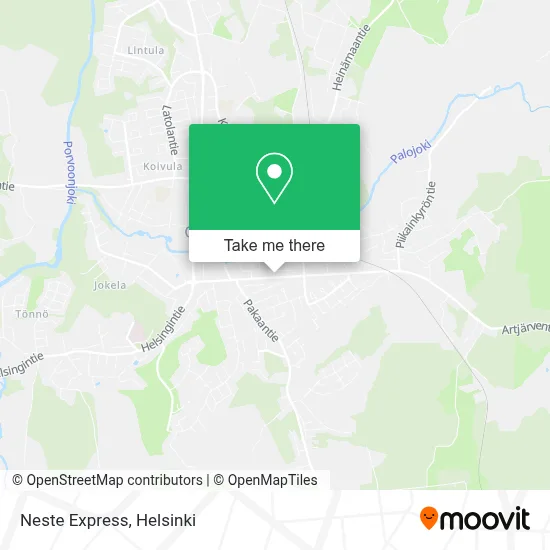 Neste Express map