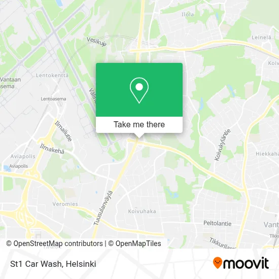 St1 Car Wash map