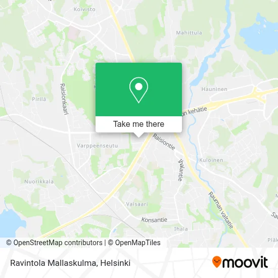 Ravintola Mallaskulma map