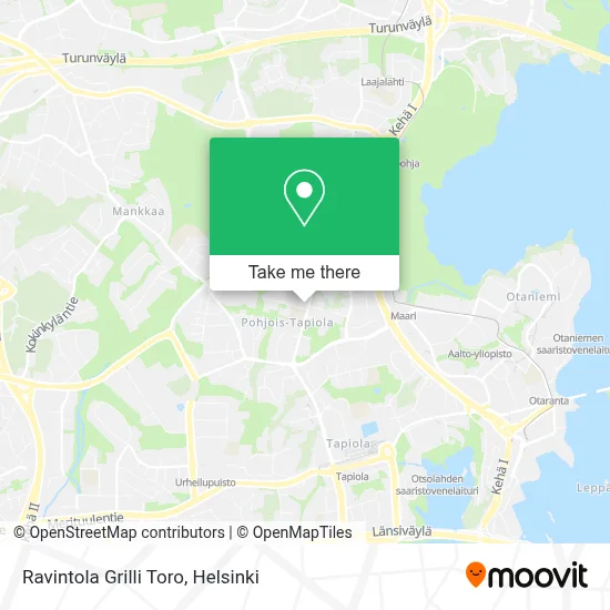 Ravintola Grilli Toro map