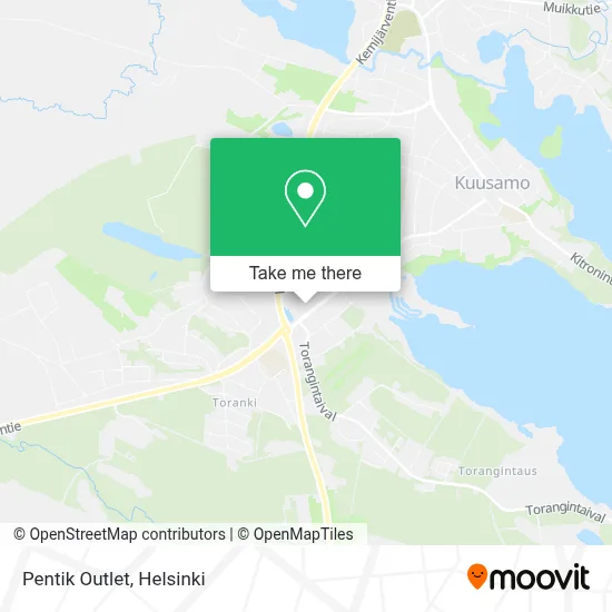 Pentik Outlet map