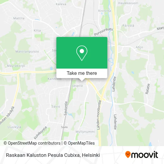 Raskaan Kaluston Pesula Cubixa map