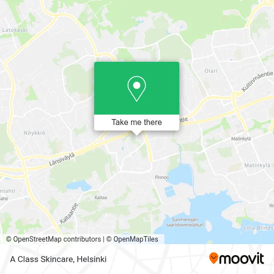 A Class Skincare map