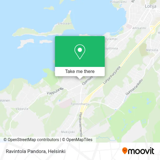Ravintola Pandora map