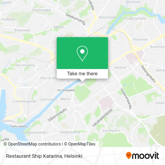 Restaurant Ship Katarina map
