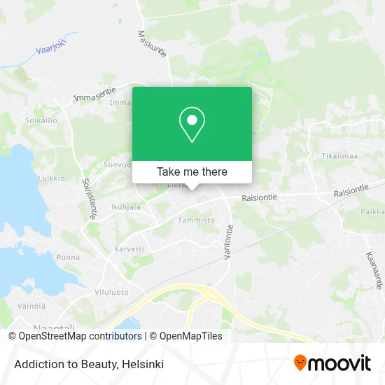 Addiction to Beauty map