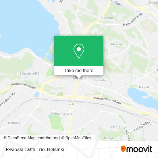R-Kioski Lahti Trio map