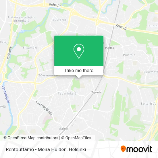 Rentouttamo - Meira Hulden map