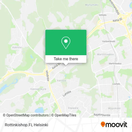 Rottinkishop.Fi map