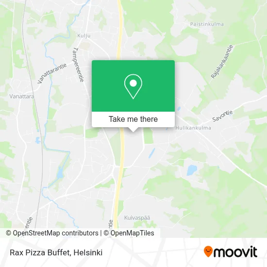 Rax Pizza Buffet map