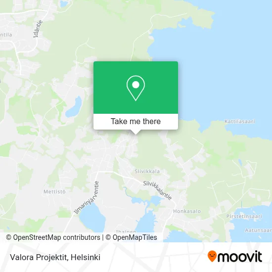 Valora Projektit map
