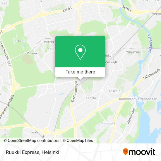 Ruukki Express map