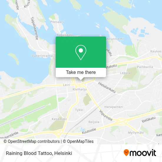 Raining Blood Tattoo map