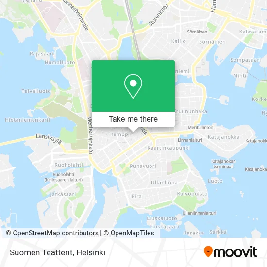 Suomen Teatterit map