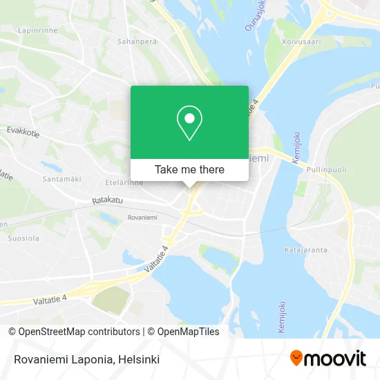 Rovaniemi Laponia map
