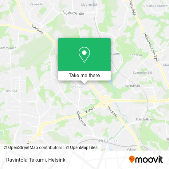 Ravintola Takumi map