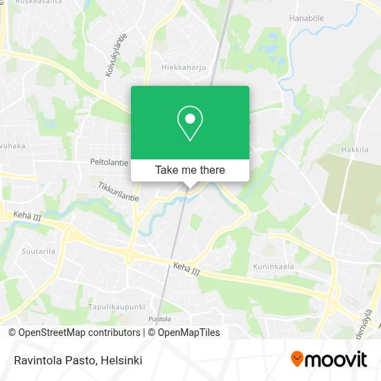 Ravintola Pasto map