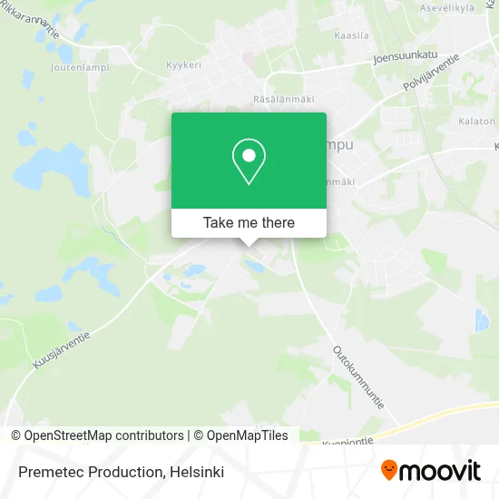 Premetec Production map