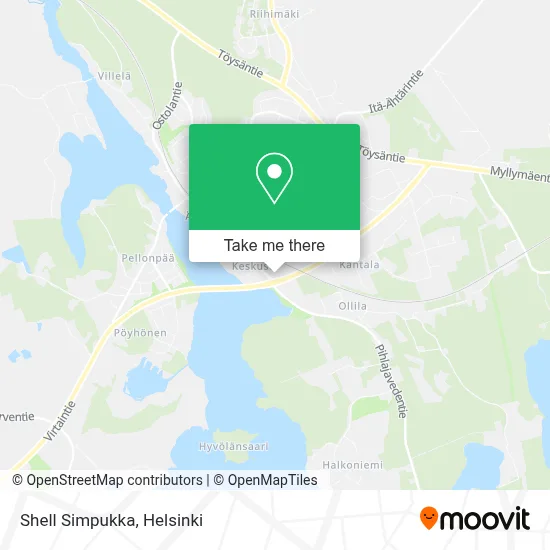 Shell Simpukka map