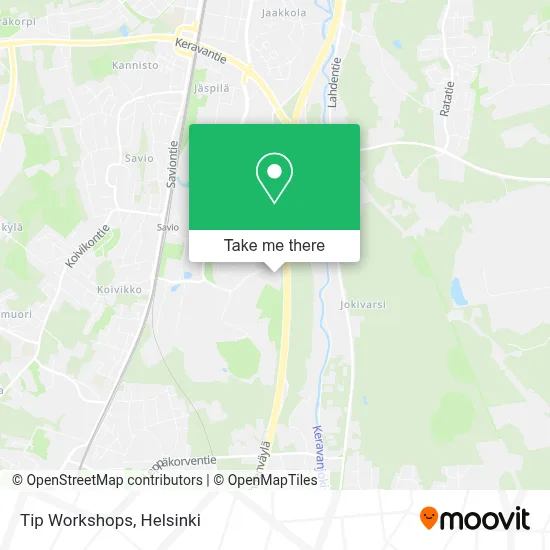 Tip Workshops map