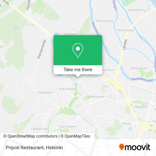 Pripoli Restaurant map