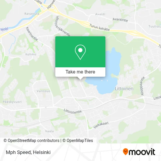 Mph Speed map