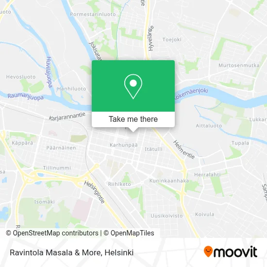 Ravintola Masala & More map