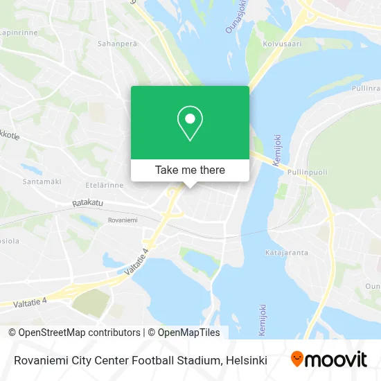 Rovaniemi City Center Football Stadium map