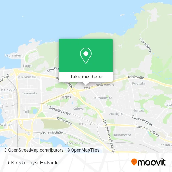 R-Kioski Tays map