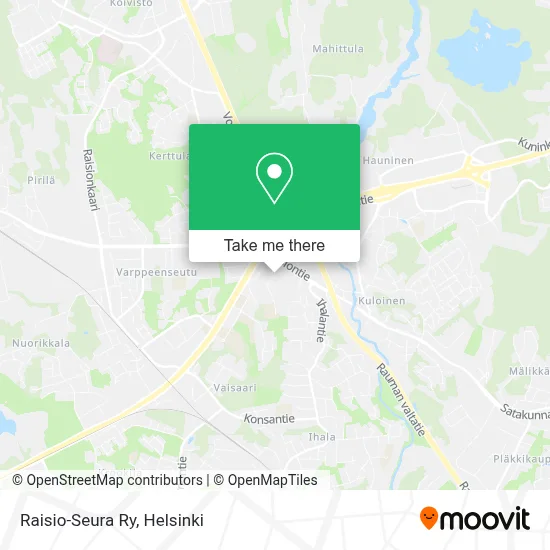 Raisio-Seura Ry map