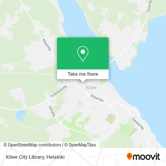 Kitee City Library map