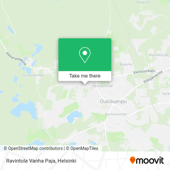 Ravintola Vanha Paja map