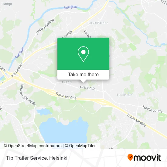 Tip Trailer Service map