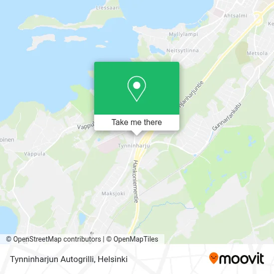 Tynninharjun Autogrilli map