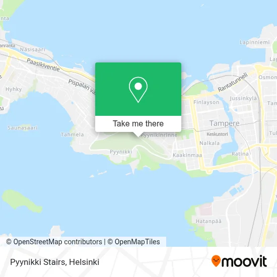 Pyynikki Stairs map
