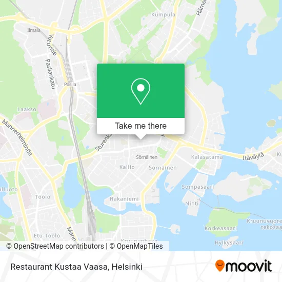 Restaurant Kustaa Vaasa map