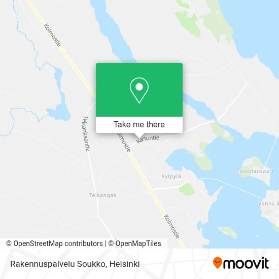 Rakennuspalvelu Soukko map