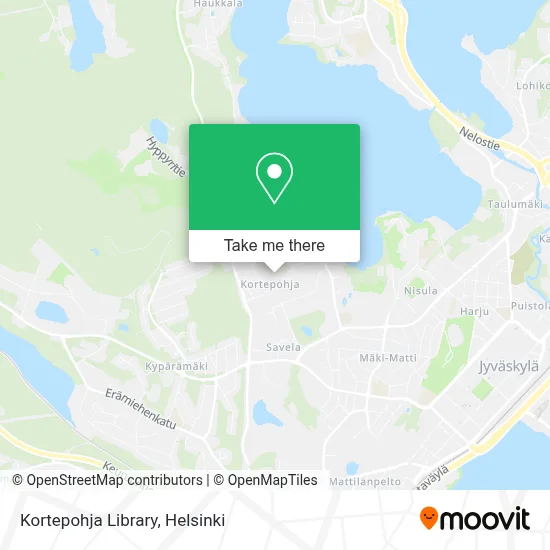 Kortepohja Library map