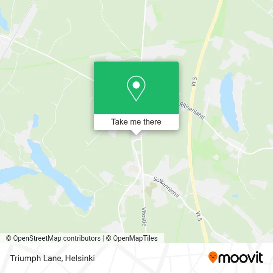 Triumph Lane map