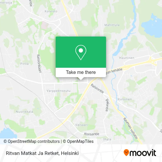 Ritvan Matkat Ja Retket map