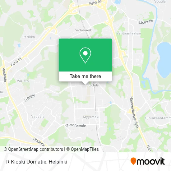 R-Kioski Uomatie map